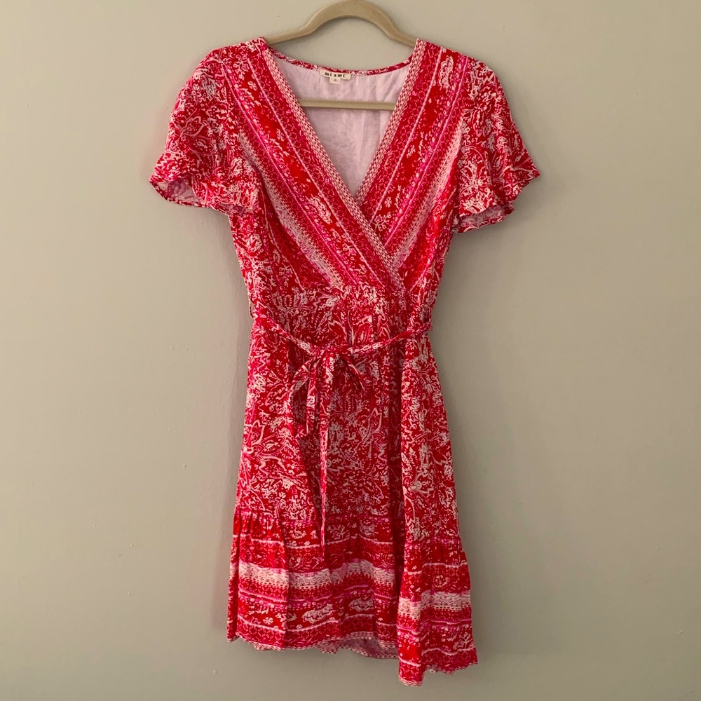 Francescas Pink Wrap Dress